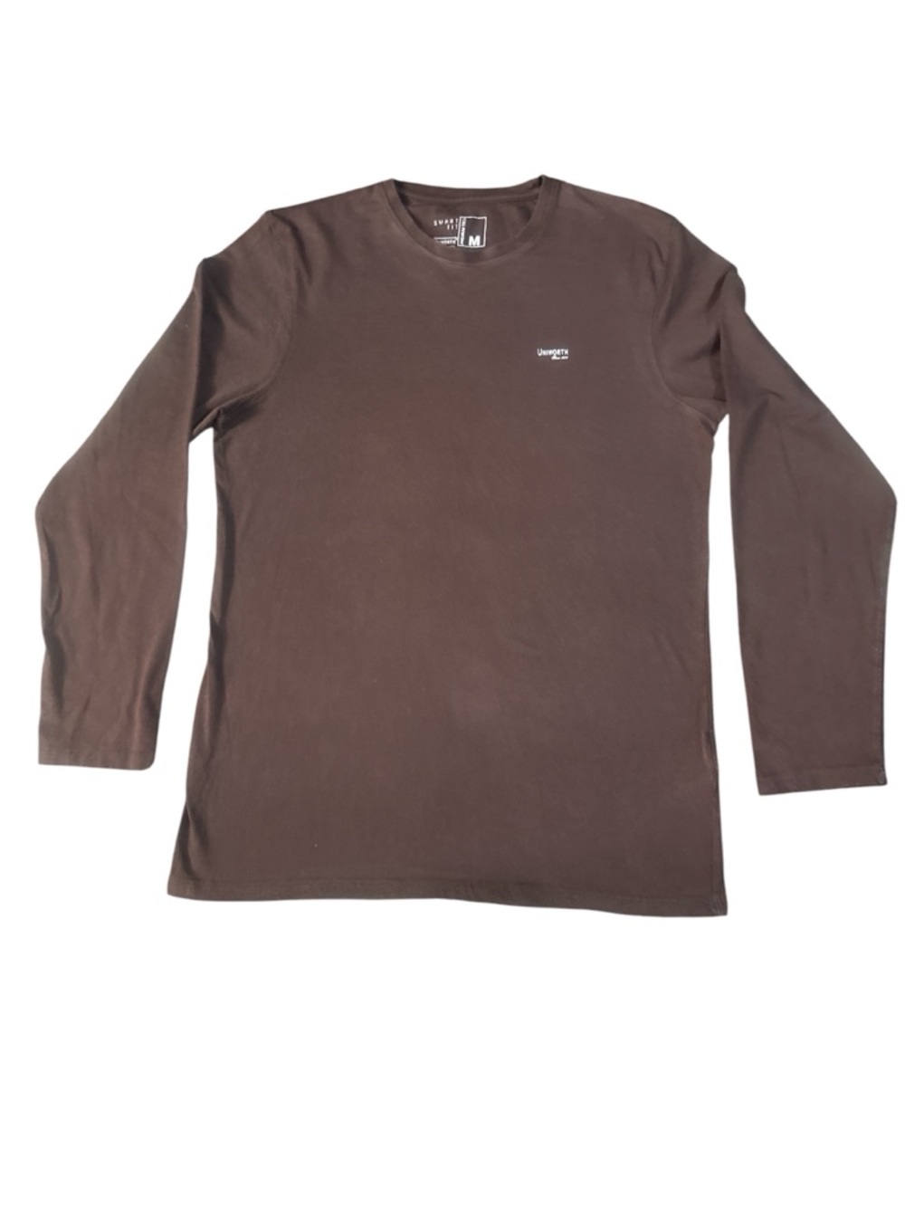 Men's Long Sleeve Crew Neck Shirt - Brown